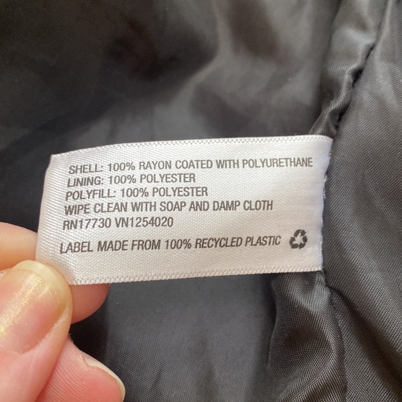 Xhilaration Womens L/XL Black Faux Leather Moto Jacket. Zipper front and 2 pocke - Picture 14 of 14